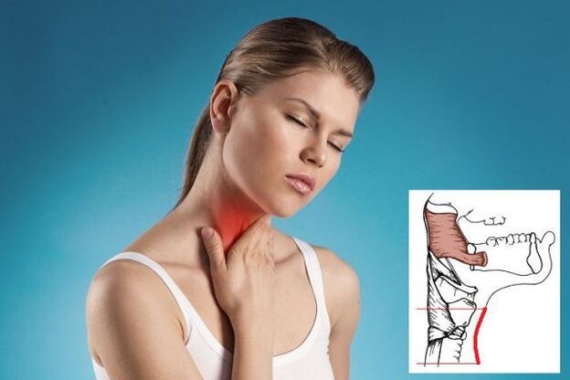 durere în gât cu osteocondroză cervicală